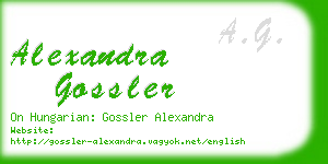 alexandra gossler business card